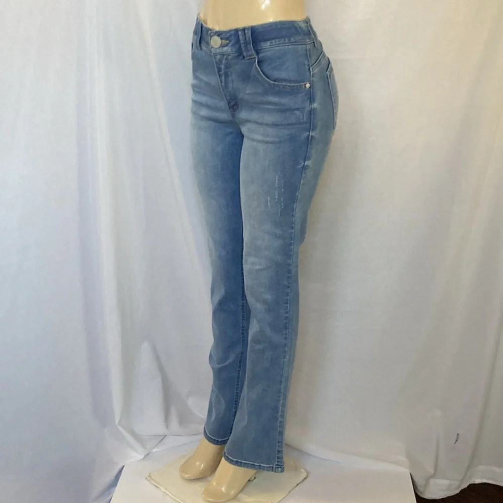 DEMOCRACY Jeans Women’s Tummy Control Size 6 Distressed Itty Bitty Boot NWOT_4